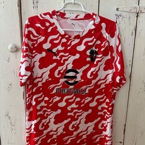 AC Milan Red and White training Soccer Jersey